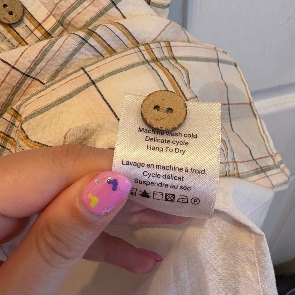Veronica Beard Cream and Brown Checkered Mini Dress - Picture 6 of 10